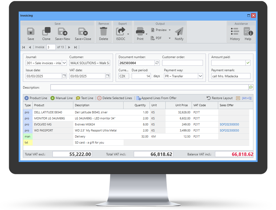subito invoicing